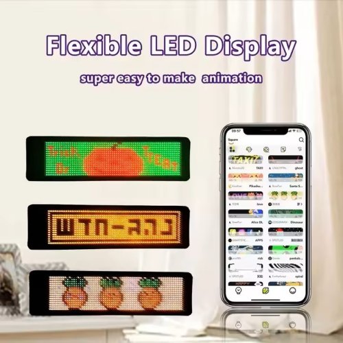 Flexibilní LED Značka pro Automobil s Bluetooth Ovládáním