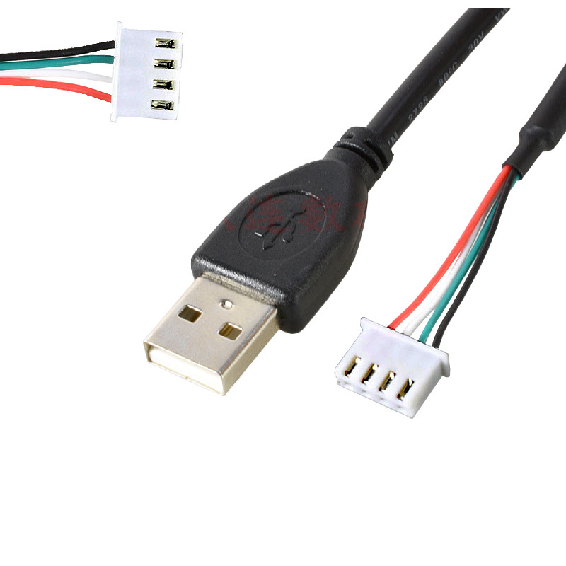 USB 2.0 Cable to PCB, 30 cm, 4P
