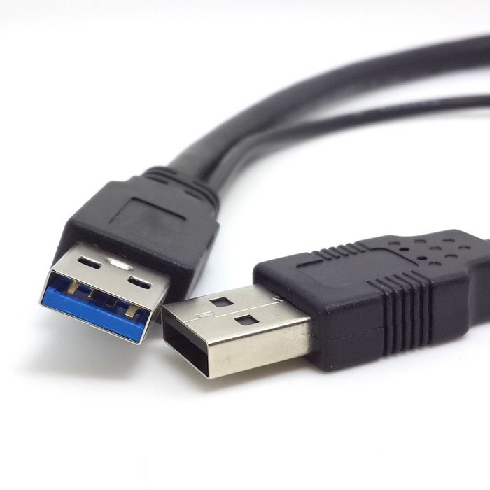 USB 3.0 A kabel s napájecím kabelem pro externí disky
