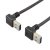 USB 3.0 prodlužovací kabel, zahnutý, samec-samec
