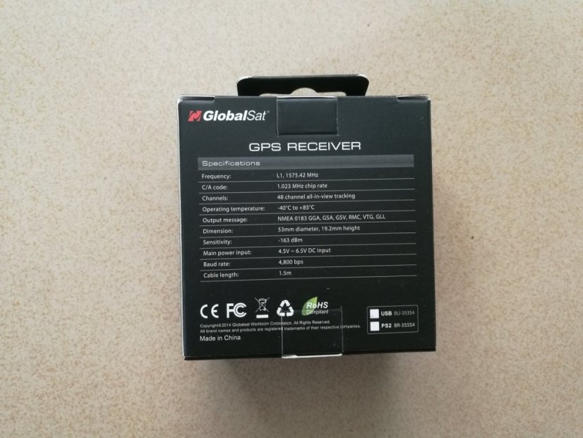 BU-353N5 USB GPS přijímač G-MOUSE