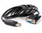 Originálny USB do DB9 RS232 Rollover Null Modem FTDI FT230XS