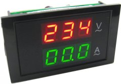 DL85-2041 AC 80-300V 50A 2v1 LED Digital Ammeter and Voltmeter