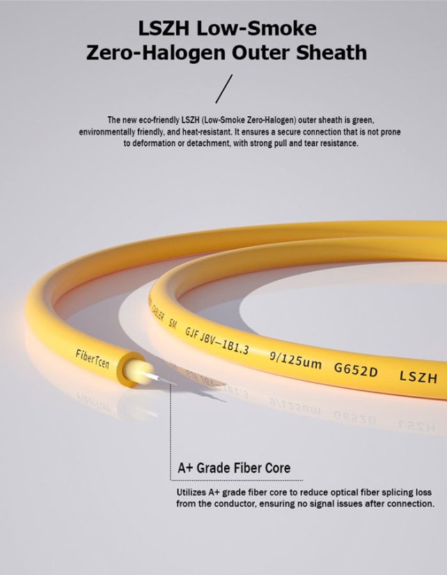 Optický patch kabel 0,3 mm - 1 m