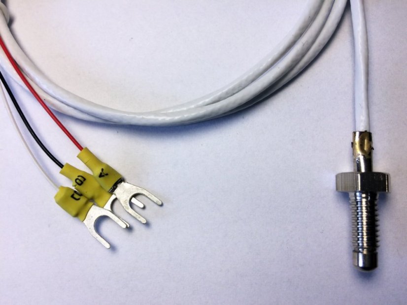 RTD PT100 Temperature Sensor - 1m M6 with Thread and Teflon Cable