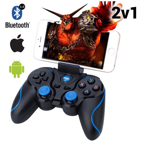 A8 Bluetooth ovladač a gamepad s držákem pro mobil