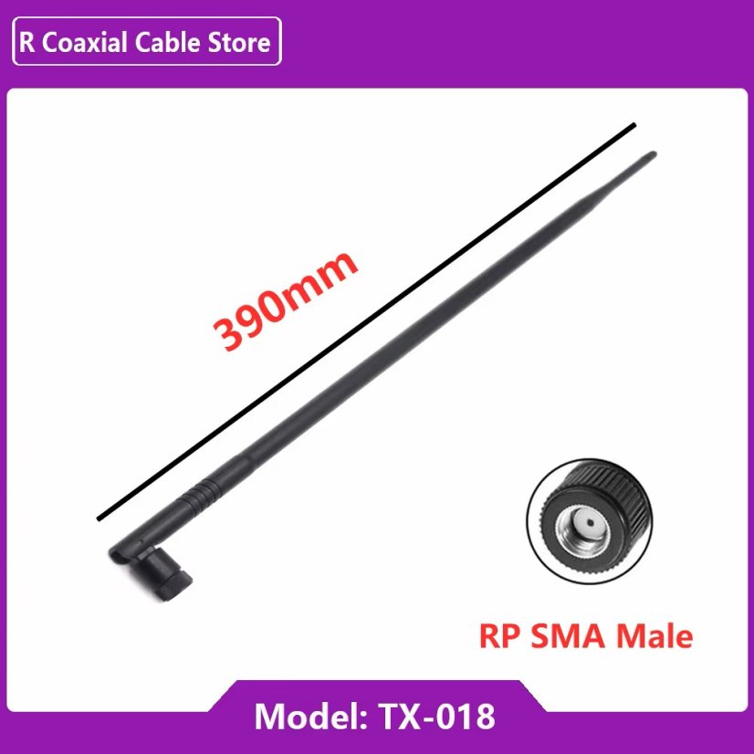 2.4/5GHz, 9dbi, 390mm WiFi anténa