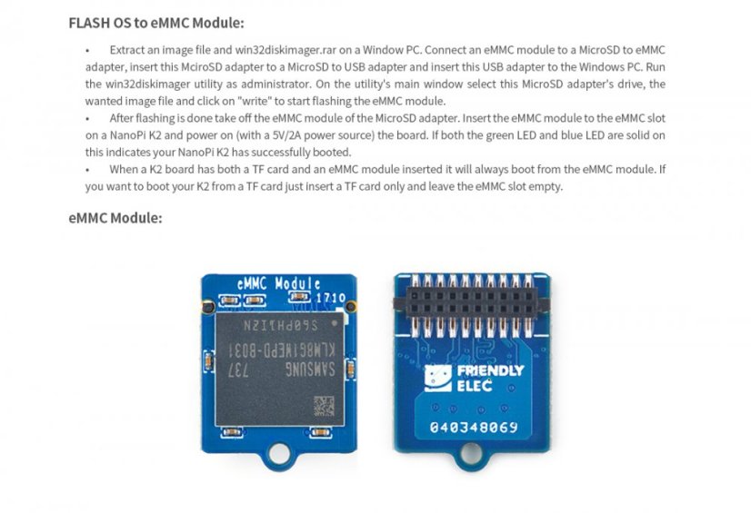 MicroSD to eMMC Adapter