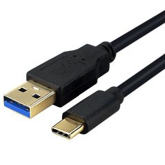 USB-C M - USB 3.0-A M OTG Cable, 0.25m