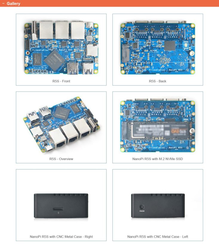 NanoPi R5S Router 4GB RAM, 32GB Storage