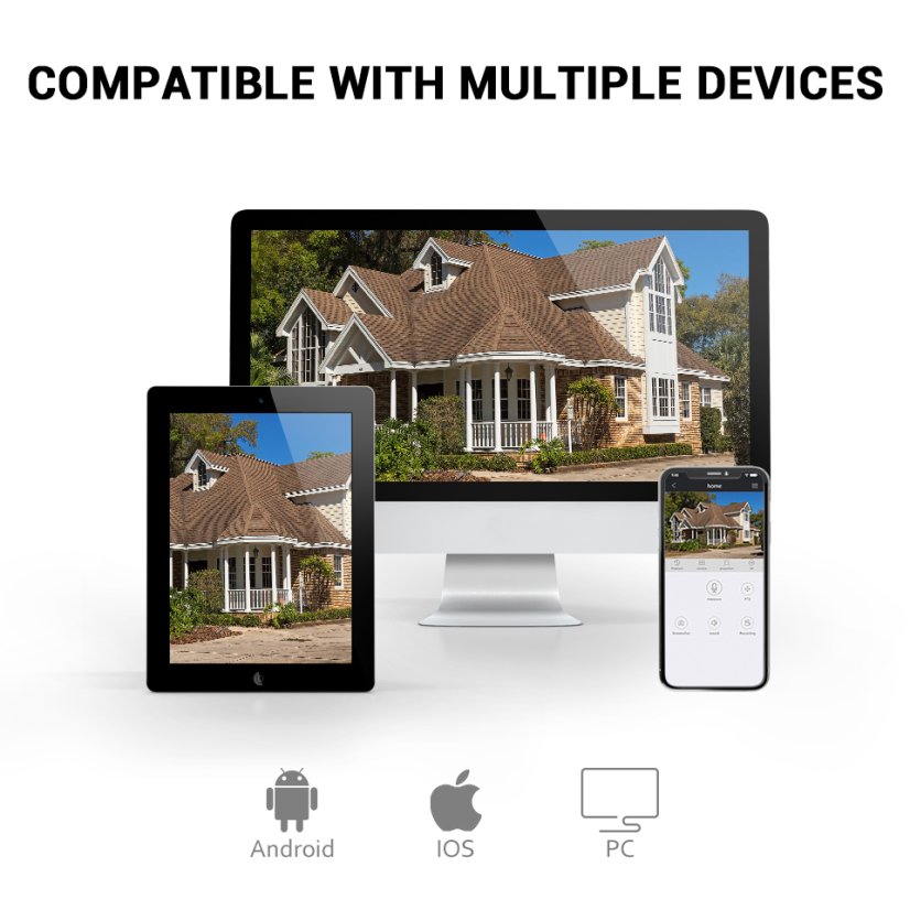 T01-H20W otočná 3MP HD WiFi IP P2P bullet kamera pro venkovní použití