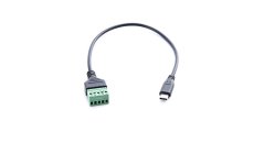 USB-C M na svorkovnici 5pin - šroubová svorka - kabel 30cm