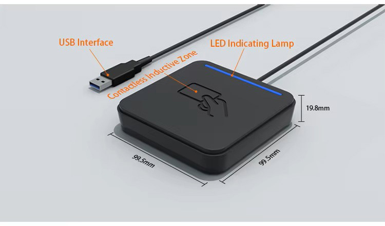 A6 Dual-Frequency RFID Card Reader