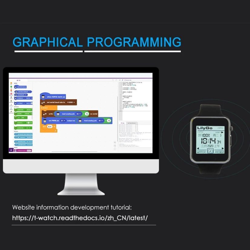 LILYGO® TTGO T-Watch-202: Programovatelné hodinky s ESP32