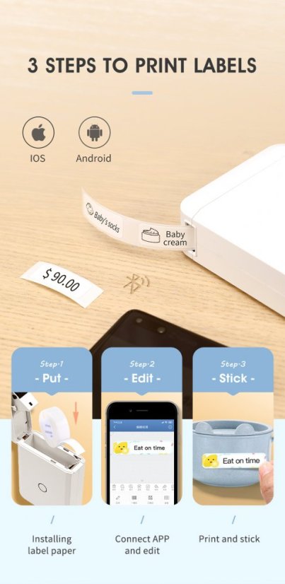 Niimbot D110 Wireless Label Printer - Fast and Efficient Thermal Printing