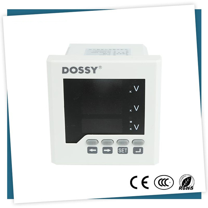 DS5250-3U 220V Digitální Třífázový Voltmetr 80x80mm
