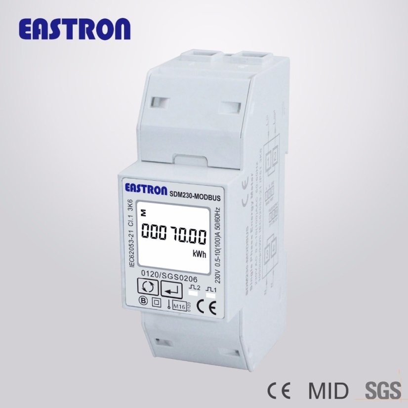 Single-Phase Energy Meter SDM230-Modbus for DIN Rail