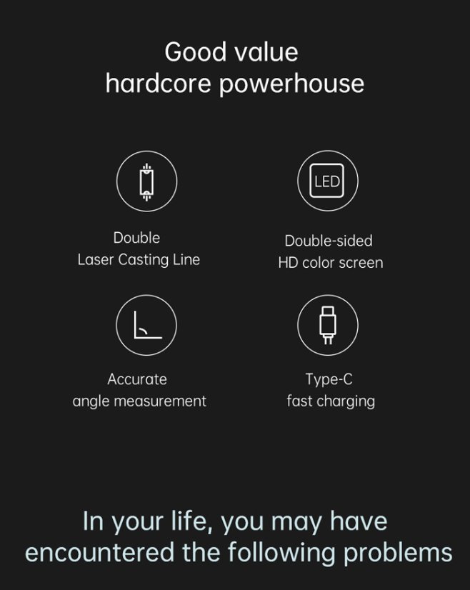LI1 Digital Inclinometer with Laser Level - Accurate Angle Measurement
