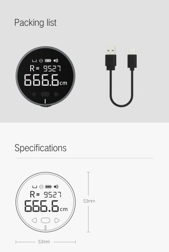 Mini Q Smart měřič vzdálenosti
