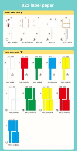 B21 - Termotransferové nalepovací štítky - Nalepovací štítky: R4070-110 WHITE