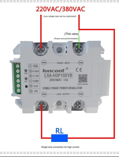 LSA Půlvlnný Jednofázový Solid State AC Regulátor Napětí