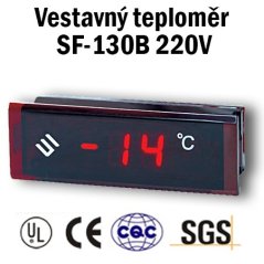 Vestavný digitální teploměr SF-130B 220V