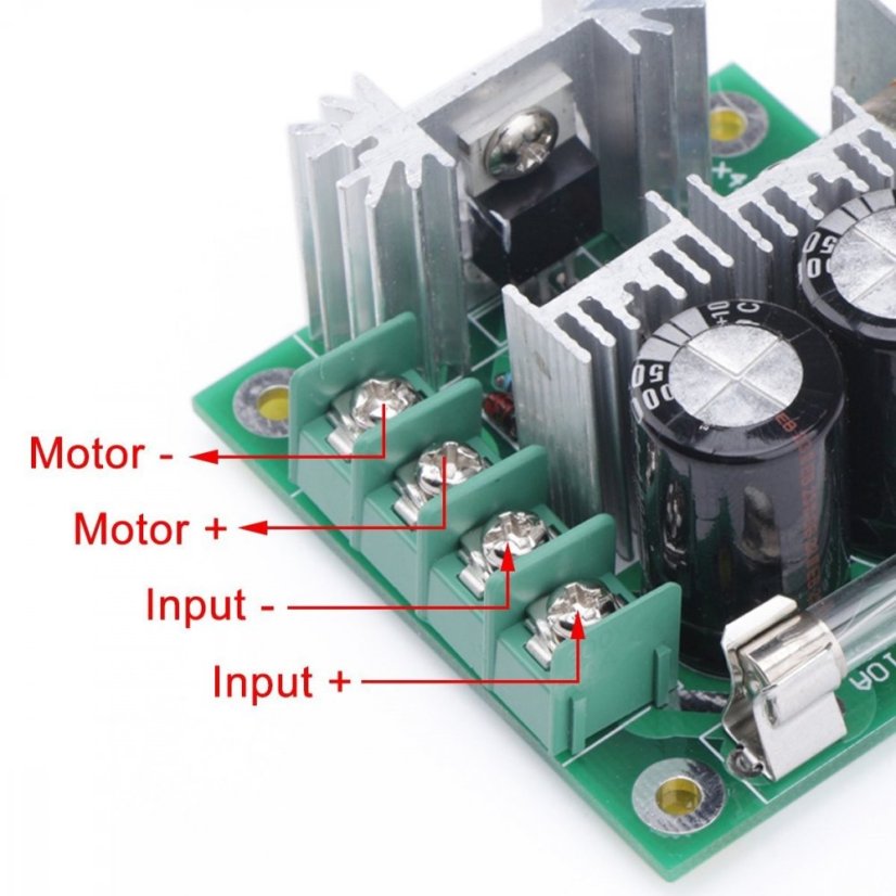 PWM Regulátor otáček 12V-40V 10A pro DC motory