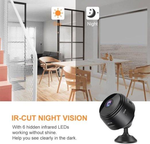 A9 Mini WiFi IP Kamera, vysoce kvalitní video