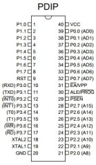 Mikroprocesor AT89C52-24PC DIP40 s 51 jádrem