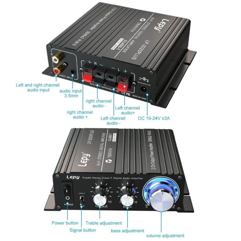 LP-2020+ Plus Hi-Fi Zesilovač 2x50W
