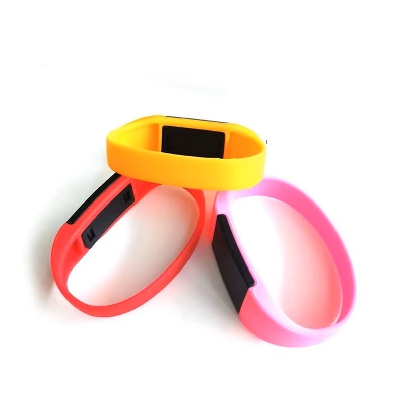 CX02155 T5577 125kHz RFID Silikonový Náramek s Přepisovatelným ID - Barva: Modrá