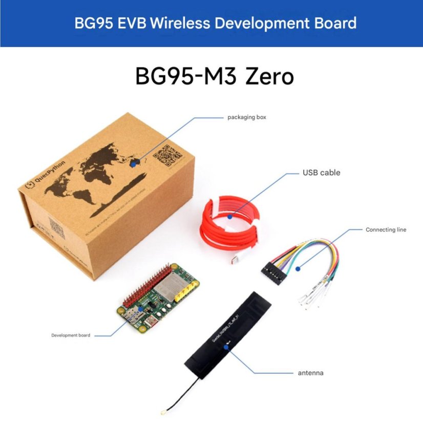 BG95-M3 Zero – Nízkospotřebová LTE IoT deska s GNSS
