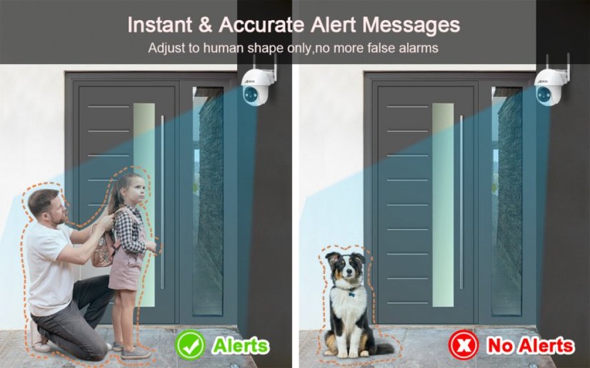 Q1 3MP Wi-Fi Rotating Camera with Solar Panels