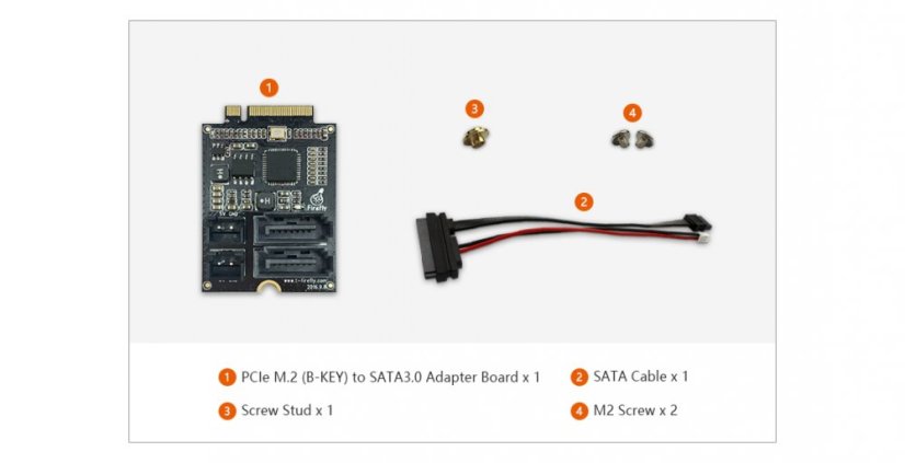 Adaptér PCIe M.2 na SATA 3.0