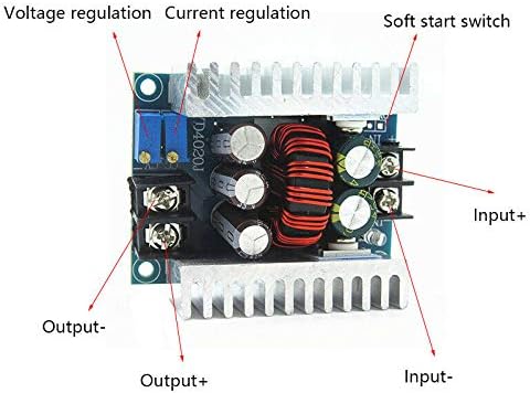 6-40V na 1,2-35V, 20A CC/CV buck menič, step-down