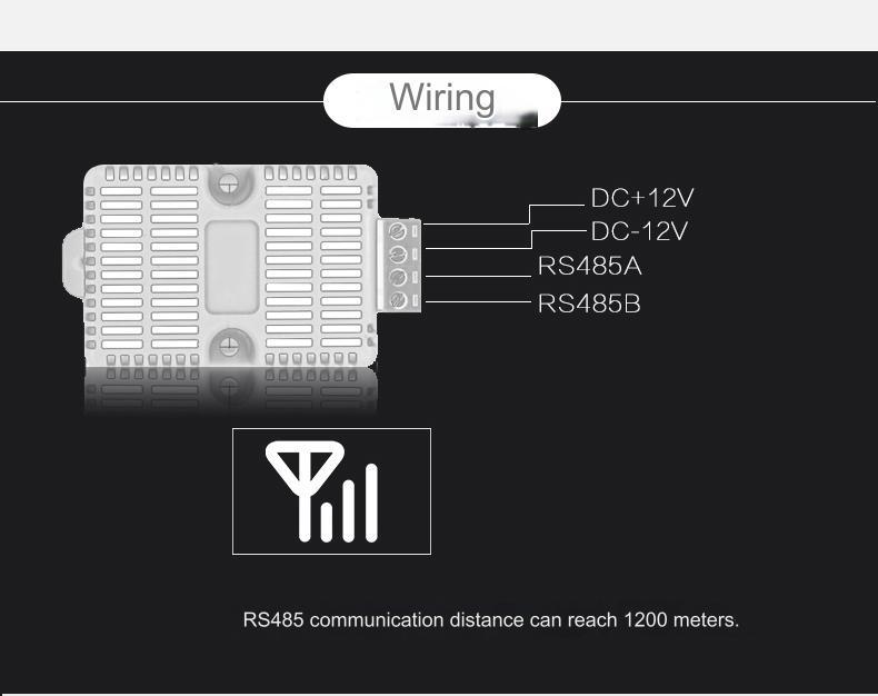 Temperature and Humidity Sensor SHT20 with RS485