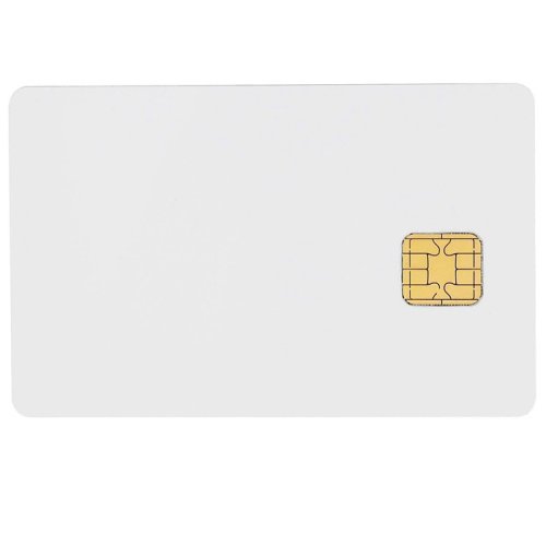 J3H081 kontaktní čipová PVC karta - bílá (80kB, Dual Interface)