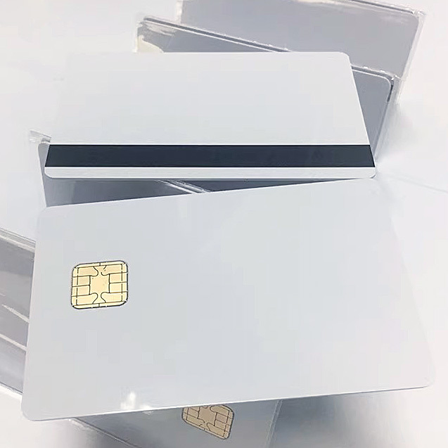 J3H081 kontaktní čipová PVC karta - bílá (80kB, Dual Interface)