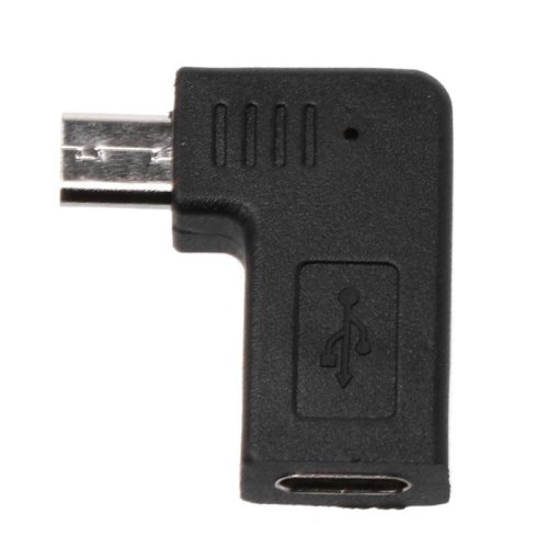 UC-213-RI USB-C F na micro USB M s letmým 90° konektorem
