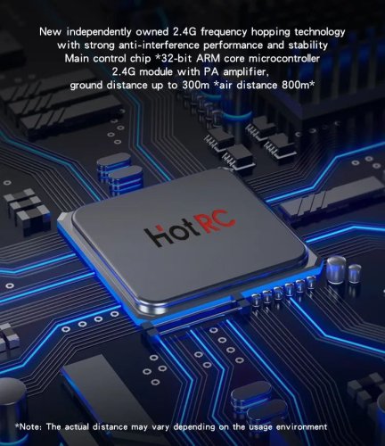 HotRC DS-600 6kanálový vysílač 2,4GHz FHSS
