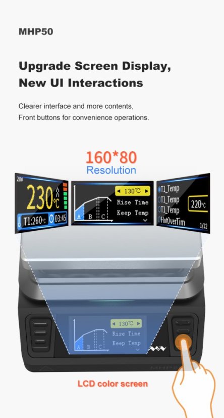 MHP50 Mini Hot Plate Preheater - Přenosná Předehřívací Deska