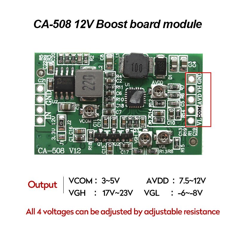 CA-508 Boost Module Power 12V TCON for LCD Screens