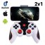 A8 Bluetooth Gamepad s Držákem pro Mobilní Telefony - Barva: Bílá