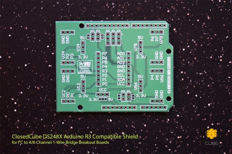 DS2482-800+ I2C na 8-Channel 1-Wire Rozšiřující Deska