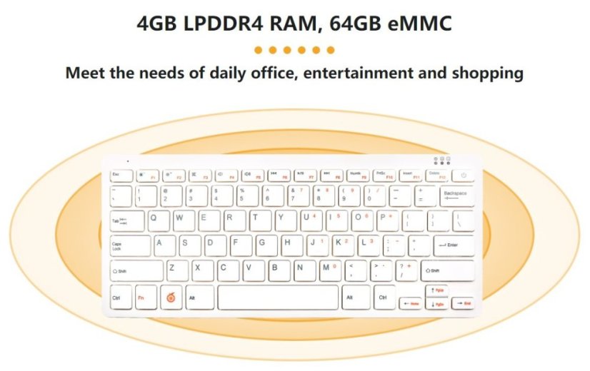 Orange Pi 800 Mini Computer with Keyboard