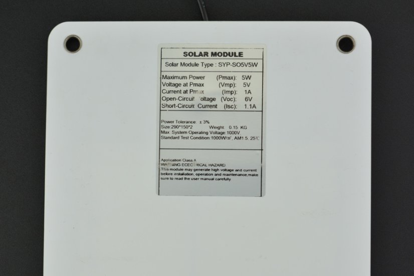 Flexibilní monokrystalický solární panel 5V/5W - FIT0600