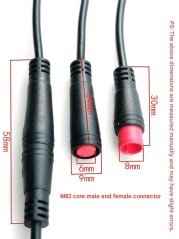 M8 prodlužovací kabel pro solární panely