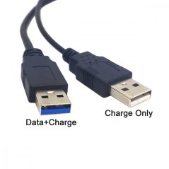 USB 3.0 A Cable with Power Cable for External Drives