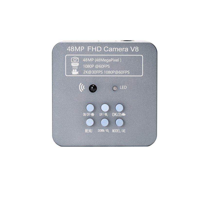 HY-1135 průmyslový mikroskop 10x-180x 48 MP s LED osvětlením
