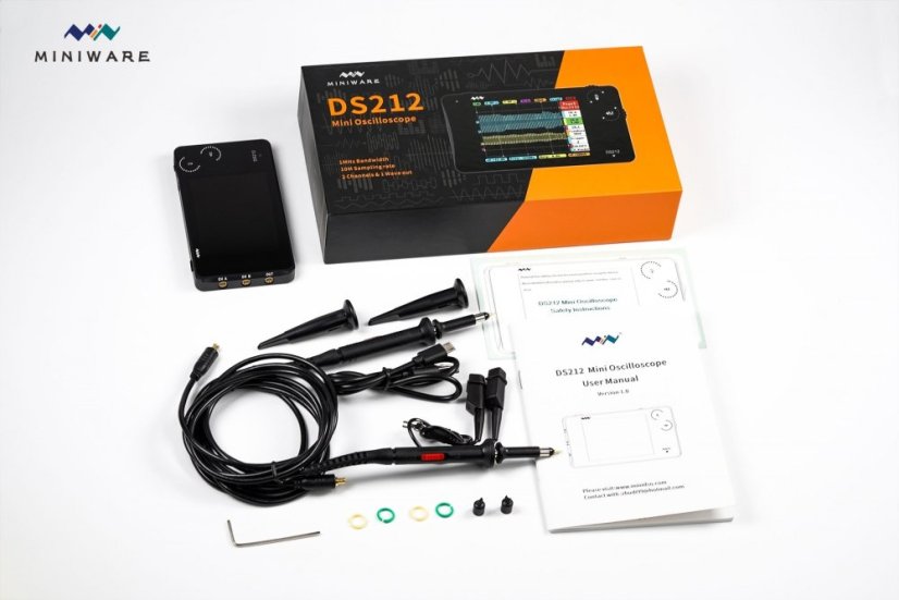 Compact Mini Oscilloscope DS212 with TFT Display